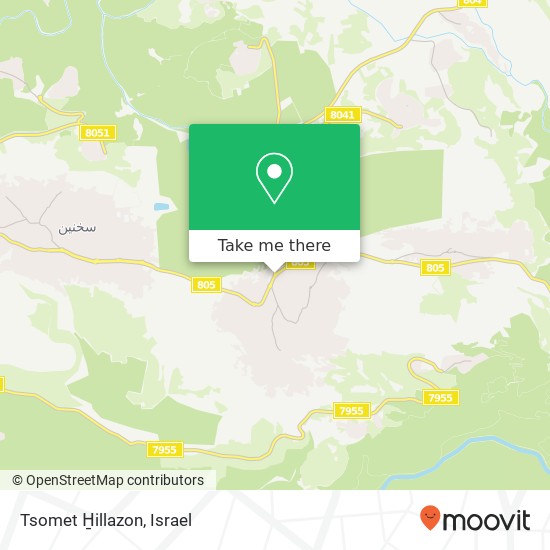 Tsomet H̱illazon map