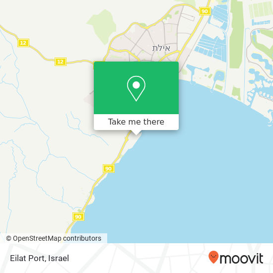 Eilat Port map