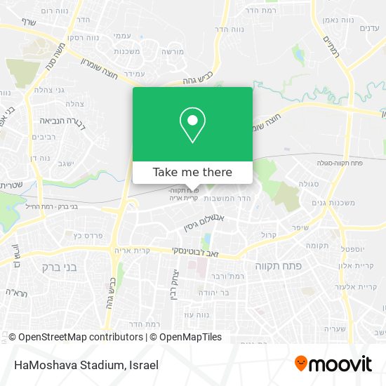 HaMoshava Stadium map