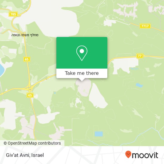 Giv‘at Avni map