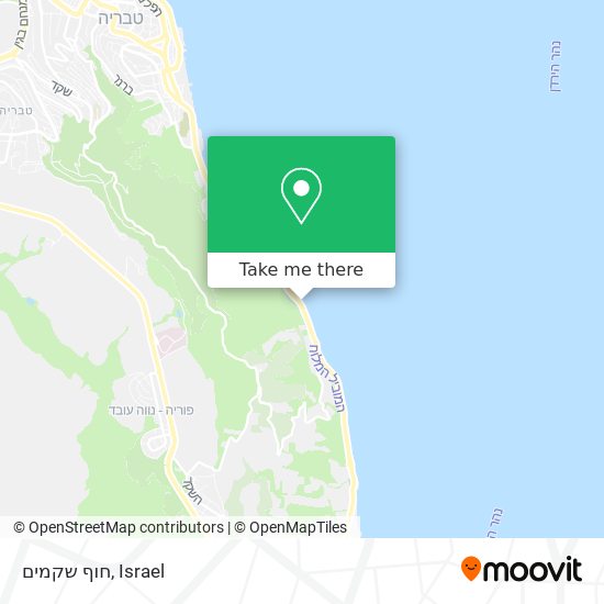 חוף שקמים map