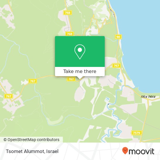 Tsomet Alummot map