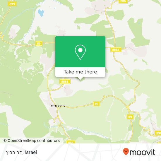 הר רביץ map