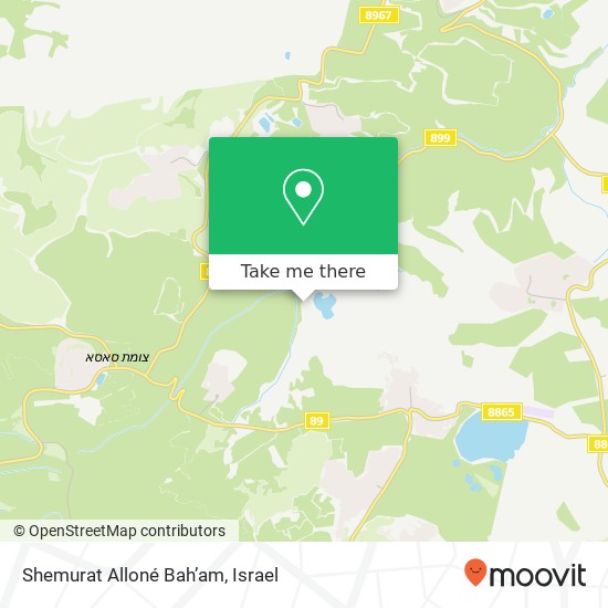 Shemurat Alloné Bah’am map