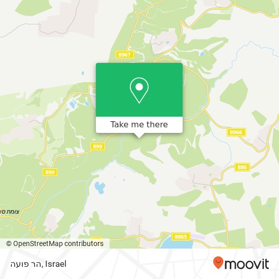 הר פועה map