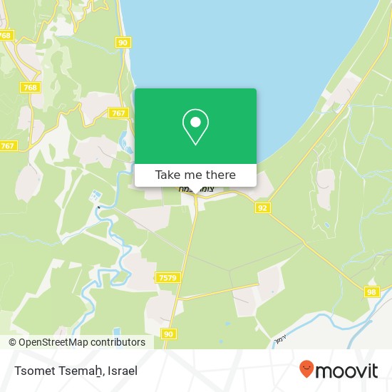 Tsomet Tsemaẖ map
