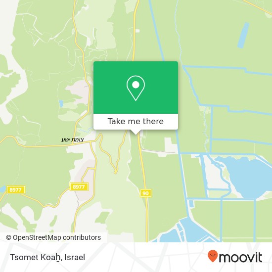 Карта Tsomet Koaẖ