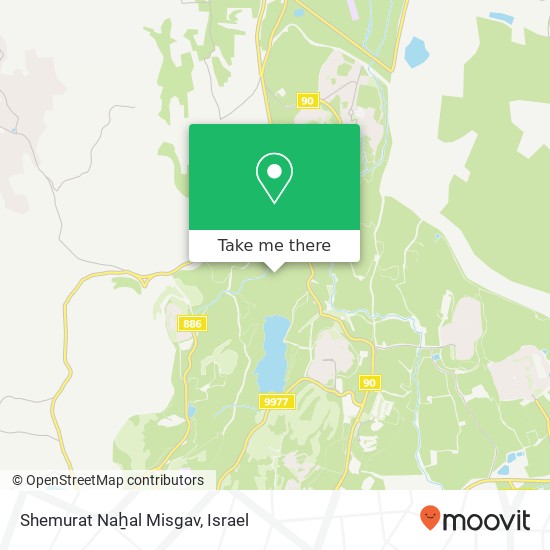 Карта Shemurat Naẖal Misgav