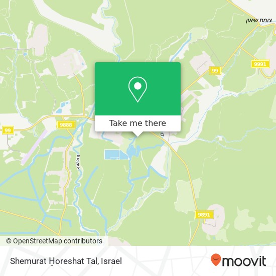 Shemurat H̱oreshat Tal map