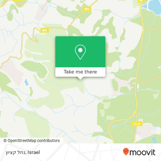 נחל קציון map