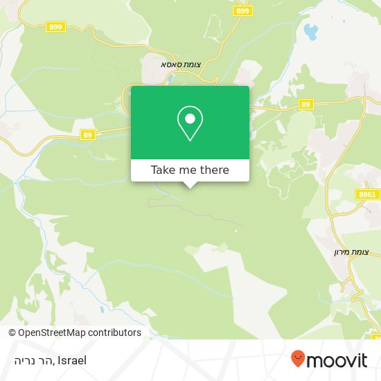 הר נריה map