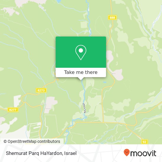 Shemurat Parq HaYardon map