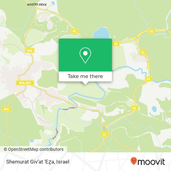 Shemurat Giv‘at ‘Eẕa map