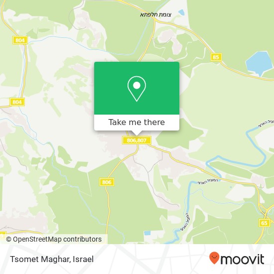 Tsomet Maghar map