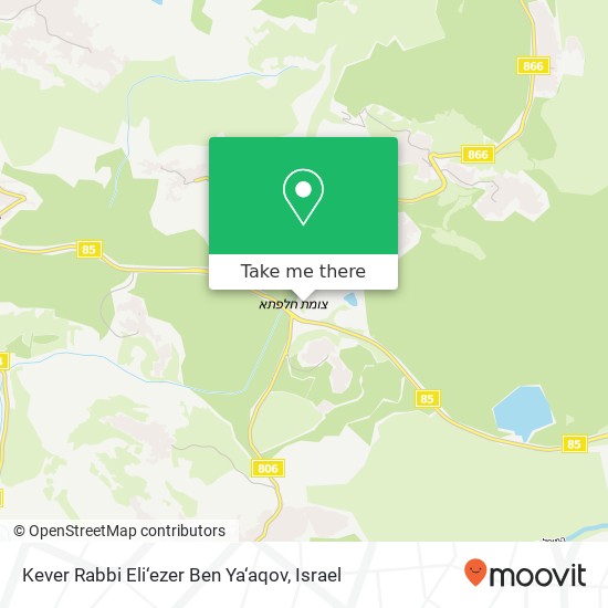 Карта Kever Rabbi Eli‘ezer Ben Ya‘aqov
