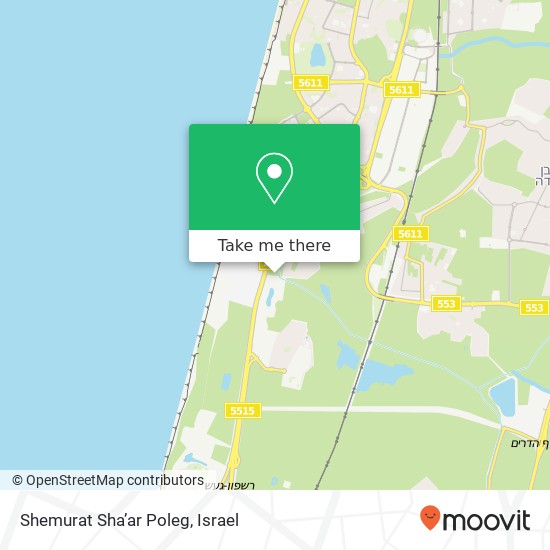 Карта Shemurat Sha’ar Poleg