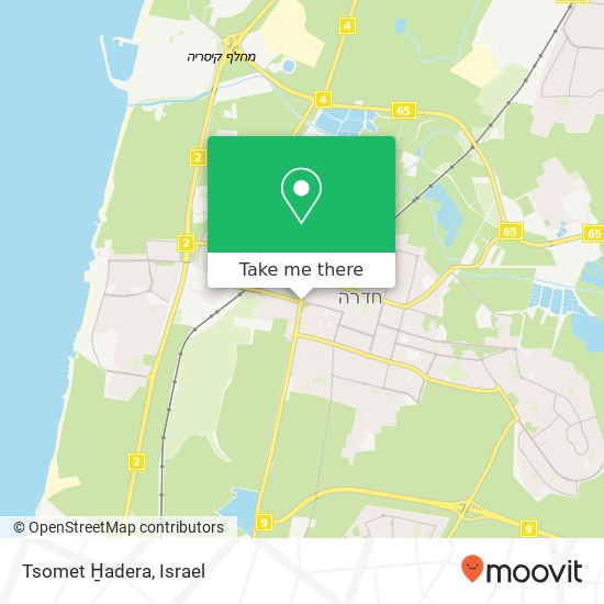 Карта Tsomet H̱adera