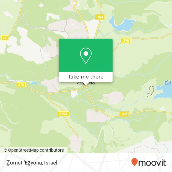 Карта Ẕomet ‘Eẕyona