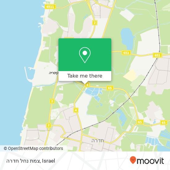 צמת נחל חדרה map