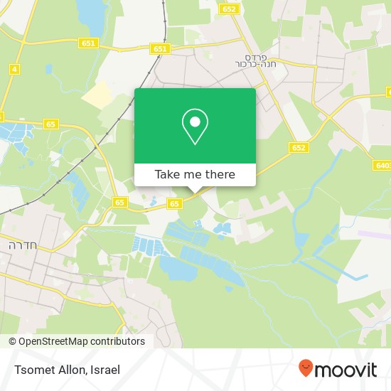 Tsomet Allon map