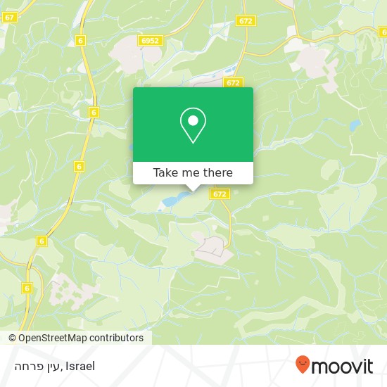 עין פרחה map