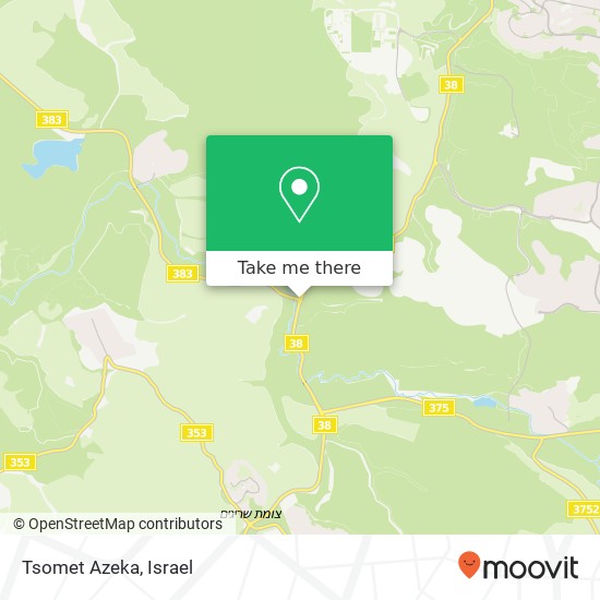 Карта Tsomet Azeka