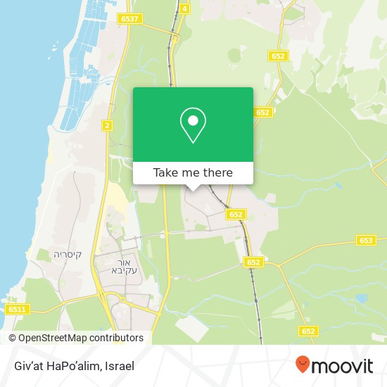 Giv‘at HaPo’alim map