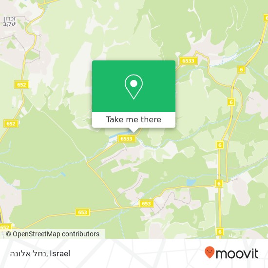 נחל אלונה map