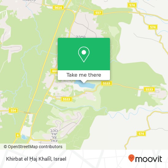 Карта Khirbat el Ḥaj Khalīl