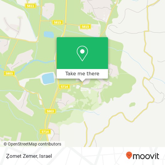 Карта Ẕomet Zemer