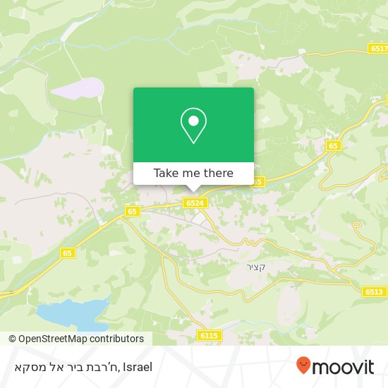 ח’רבת ביר אל מסקא map