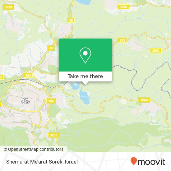 Shemurat Me’arat Sorek map