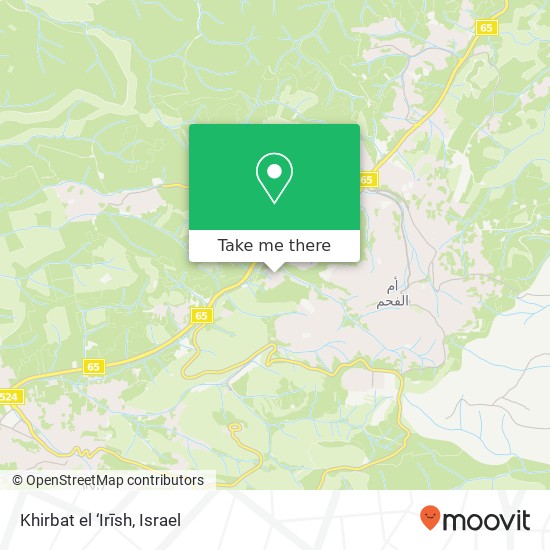 Khirbat el ‘Irīsh map