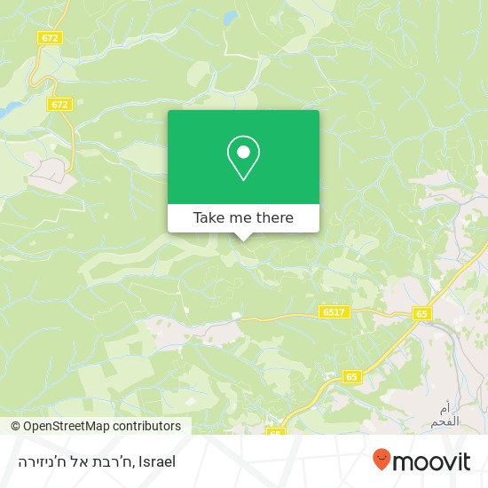 ח’רבת אל ח’ניזירה map