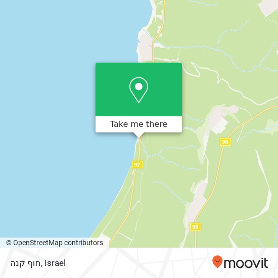 חוף קנה map