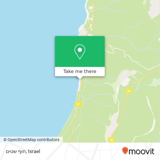 חוף שטים map