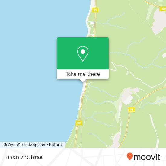 נחל תמרה map