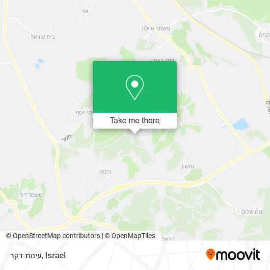 Карта עינות דקר