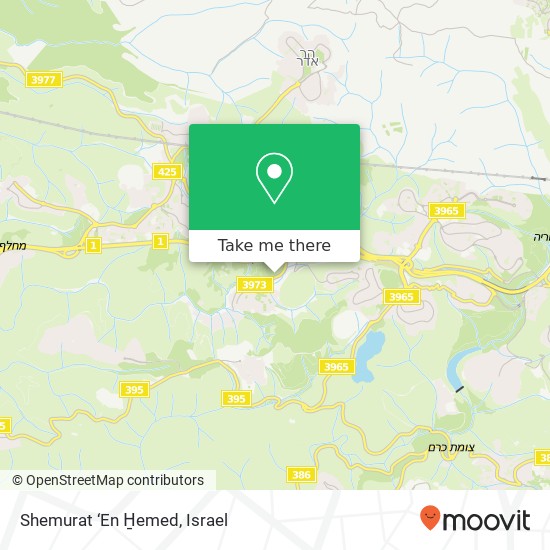Shemurat ‘En H̱emed map