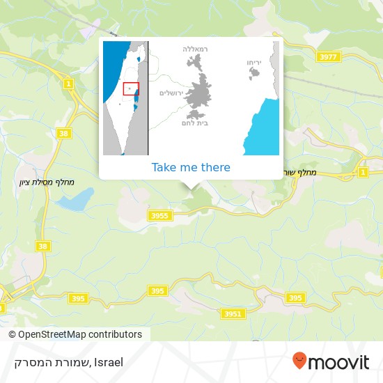 שמורת המסרק map