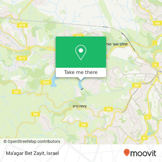 Ma’agar Bet Zayit map