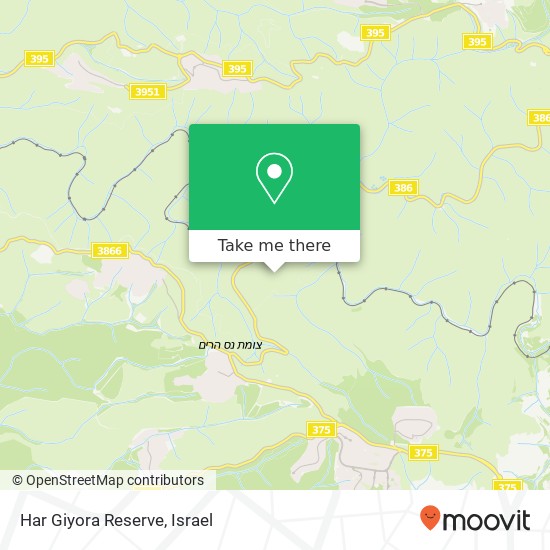 Har Giyora Reserve map