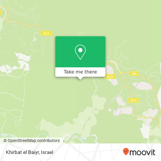 Khirbat el Baiyr map