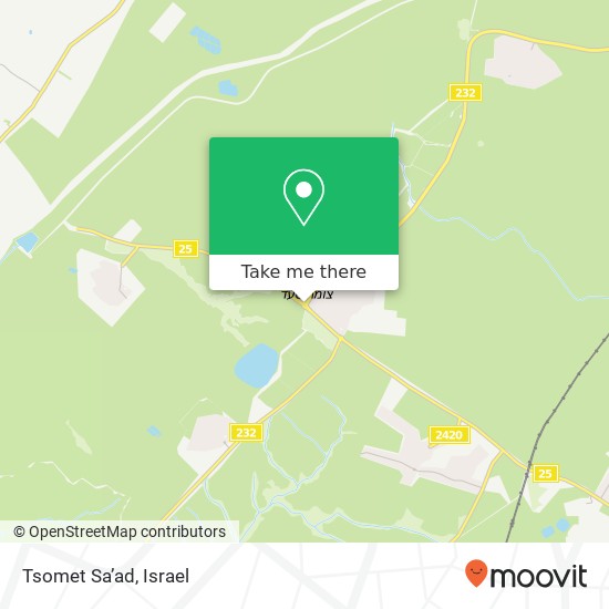 Tsomet Sa’ad map