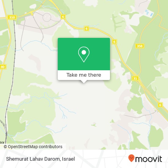 Карта Shemurat Lahav Darom