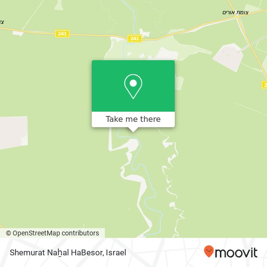 Карта Shemurat Naẖal HaBesor