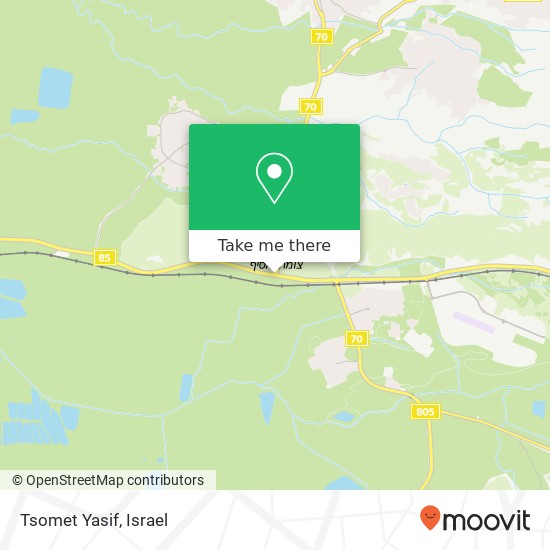 Карта Tsomet Yasif