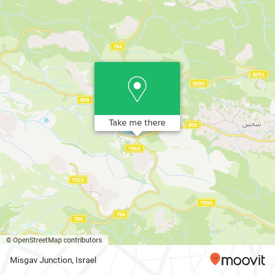 Misgav Junction map