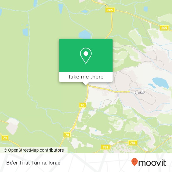 Карта Be’er Tirat Tamra