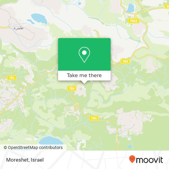 Moreshet map
